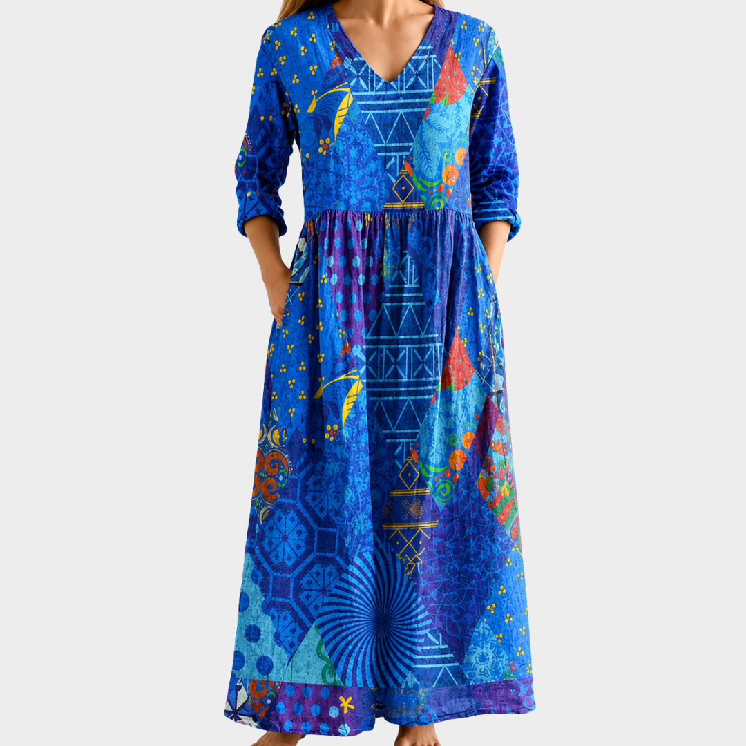 Dorothea | Long Printed Dress
