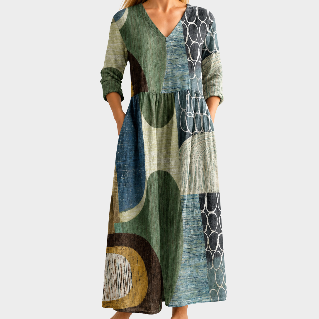 Florinda | Long Printed Dress