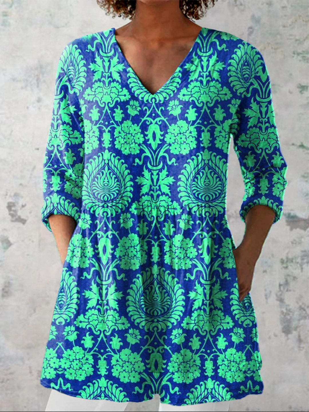 Ines | Longue Blouse à Col V