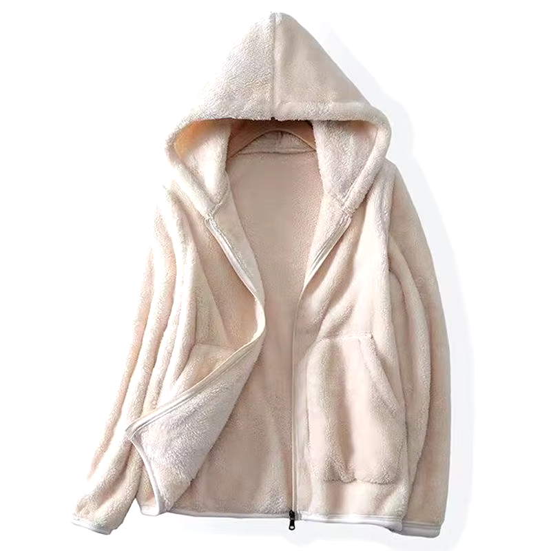 Avery - Sweat-shirt en polaire corail super doux
