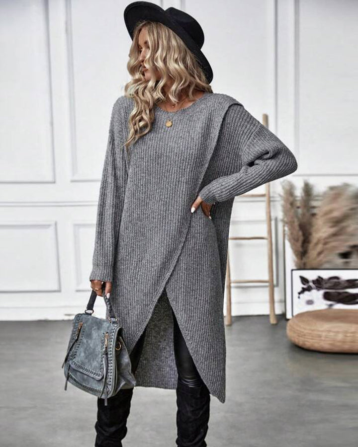 Addison - Robe pull confortable au style irrégulier