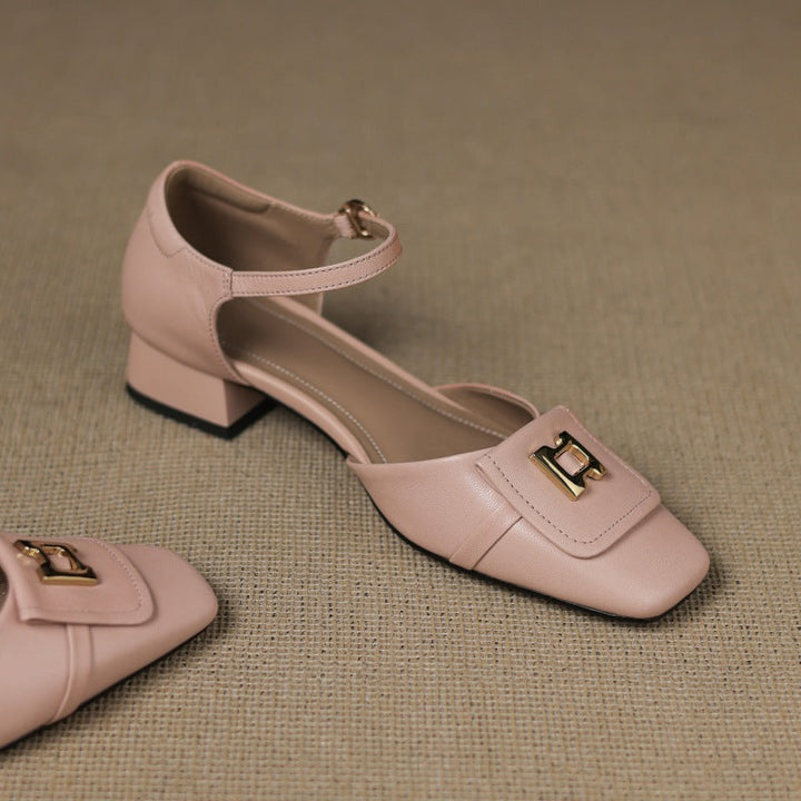 Elvane Boucle Cuir Mary-Janes