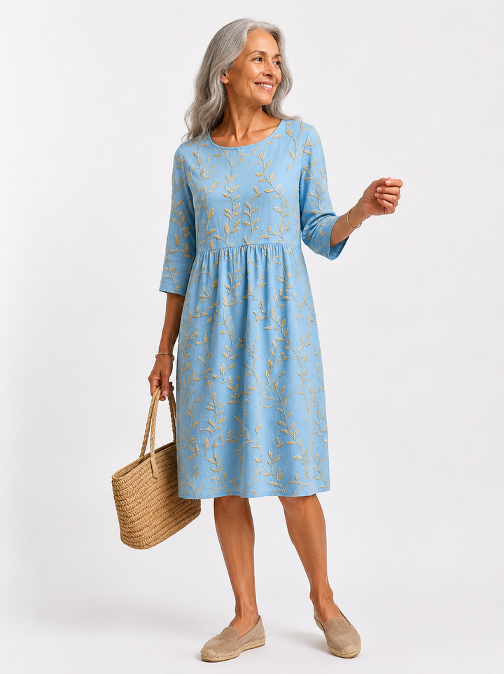 Jade | Robe Florale Élégante