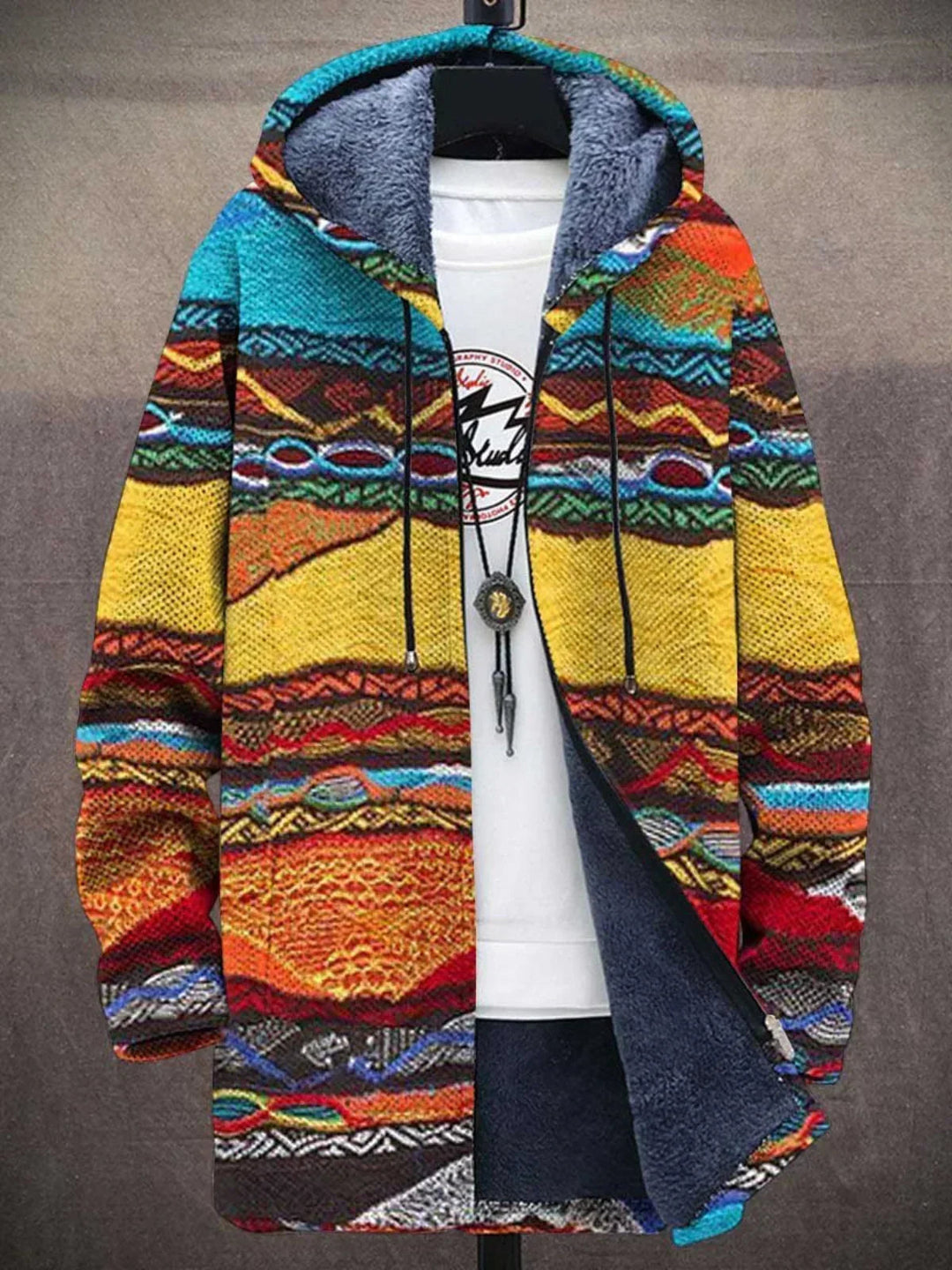 Delia | Cardigan à Capuche Artistique