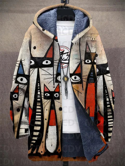 Reuben | Veste à Capuche Imprimée Artistique