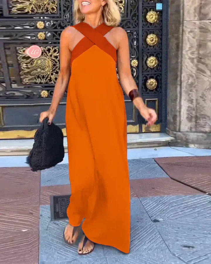 Delfine | Robe À Encolure Croisée