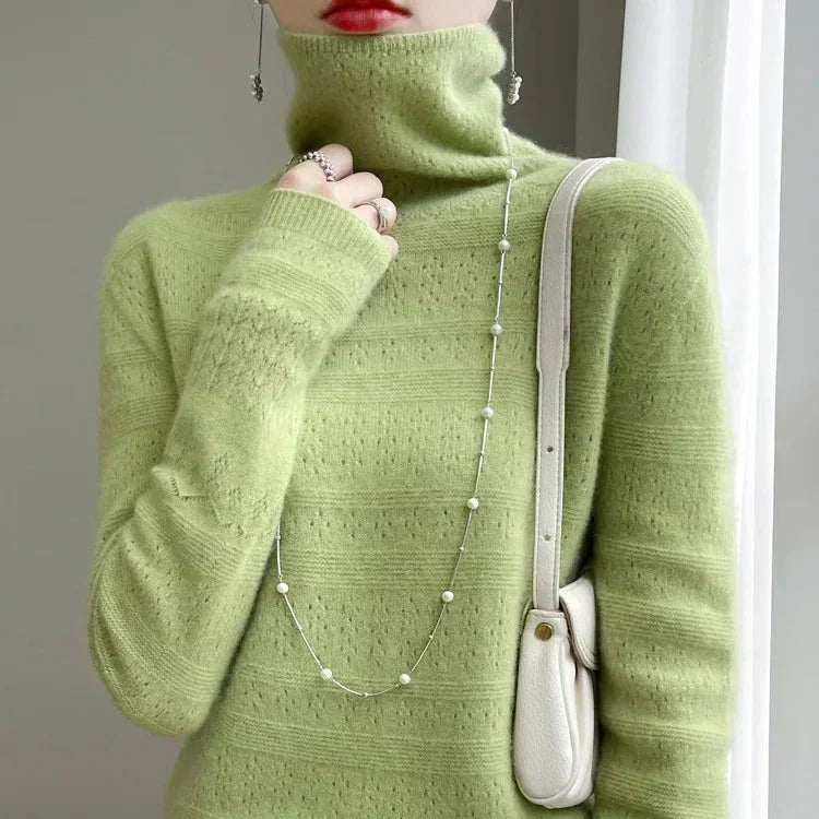 Aria - Pull Col Roulé Haut de gamme Doux