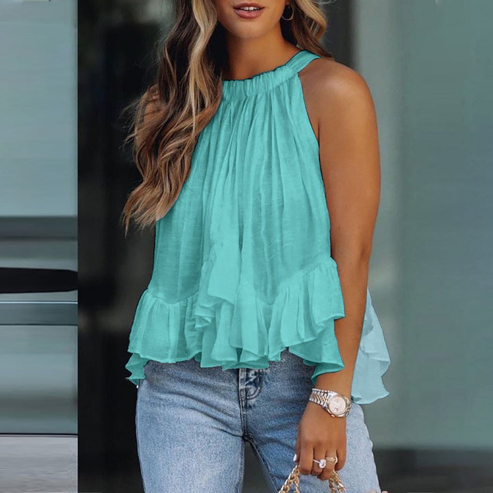 Karianne | Blouse à volants texturée