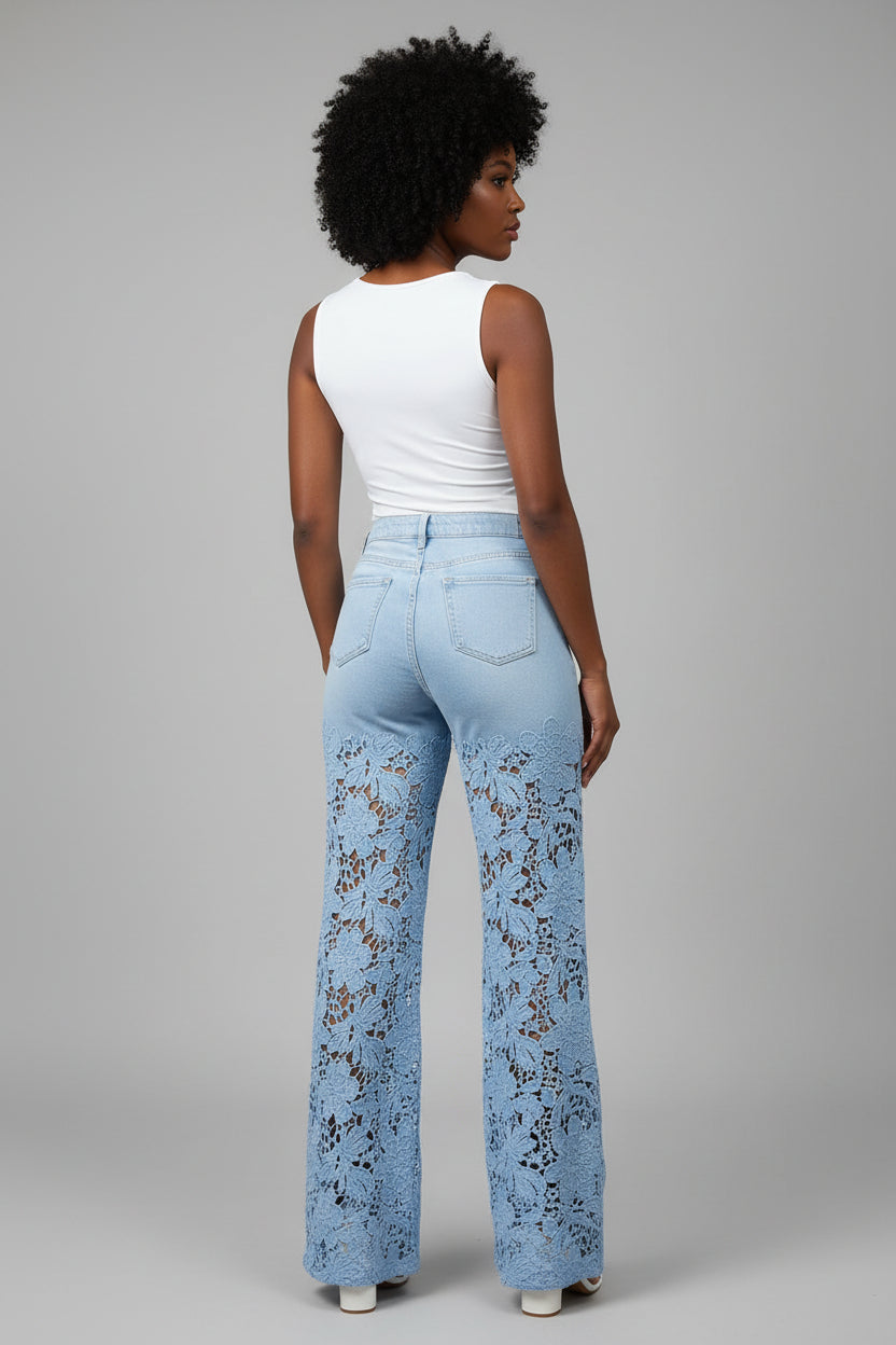 Hana | Jeans Taille Haute à Jambes Larges