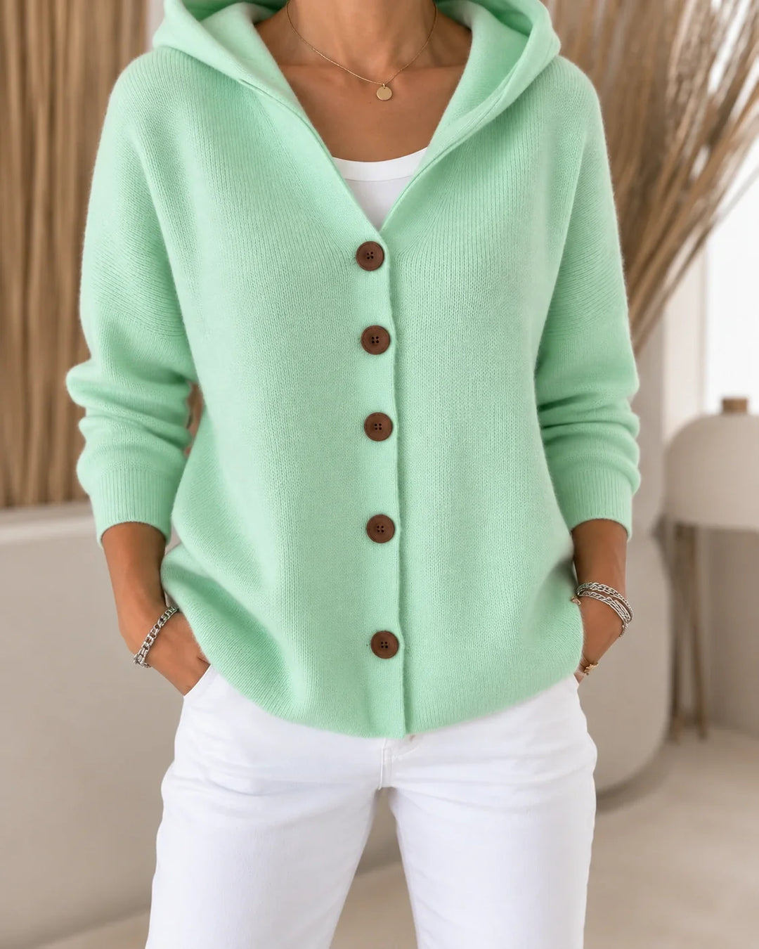 Teri | Cardigan léger à capuche